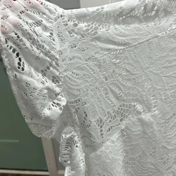 Lilly Pulitzer Atley Ruffle Resort White Swim Cover Up size XXS/XS - Picture 8 of 13